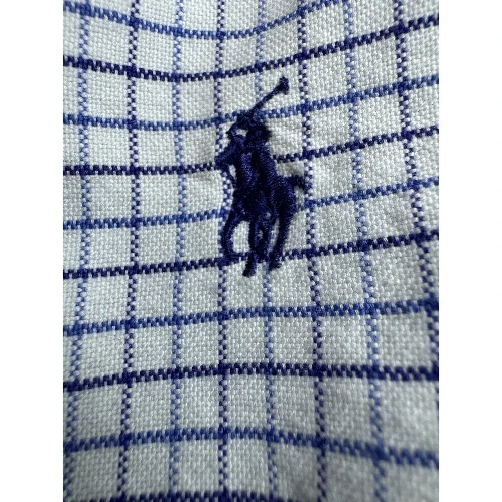 Boy’s Polo Ralph Lauren Long Sleeve Button Down Blue Shirt  - Size 8